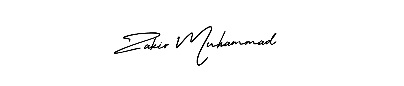 Also You can easily find your signature by using the search form. We will create Zakir Muhammad name handwritten signature images for you free of cost using AmerikaSignatureDemo-Regular sign style. Zakir Muhammad signature style 3 images and pictures png