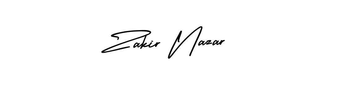 How to Draw Zakir Nazar signature style? AmerikaSignatureDemo-Regular is a latest design signature styles for name Zakir Nazar. Zakir Nazar signature style 3 images and pictures png
