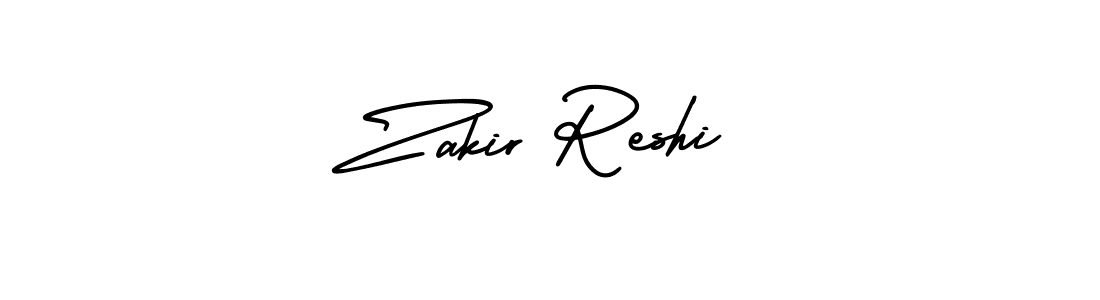 Make a beautiful signature design for name Zakir Reshi. Use this online signature maker to create a handwritten signature for free. Zakir Reshi signature style 3 images and pictures png