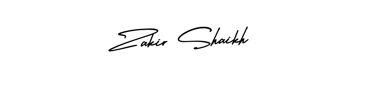 How to make Zakir Shaikh signature? AmerikaSignatureDemo-Regular is a professional autograph style. Create handwritten signature for Zakir Shaikh name. Zakir Shaikh signature style 3 images and pictures png