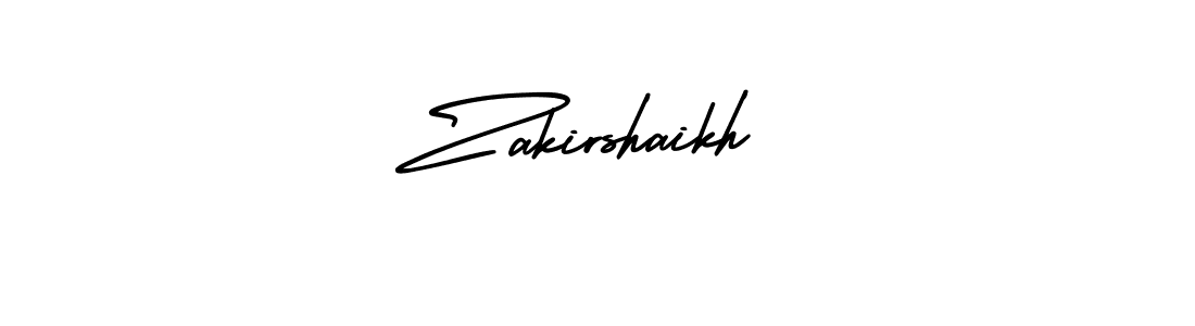 It looks lik you need a new signature style for name Zakirshaikh. Design unique handwritten (AmerikaSignatureDemo-Regular) signature with our free signature maker in just a few clicks. Zakirshaikh signature style 3 images and pictures png