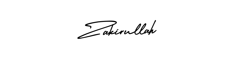 Create a beautiful signature design for name Zakirullah. With this signature (AmerikaSignatureDemo-Regular) fonts, you can make a handwritten signature for free. Zakirullah signature style 3 images and pictures png