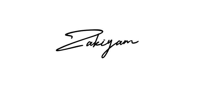 Make a beautiful signature design for name Zakiyam. Use this online signature maker to create a handwritten signature for free. Zakiyam signature style 3 images and pictures png
