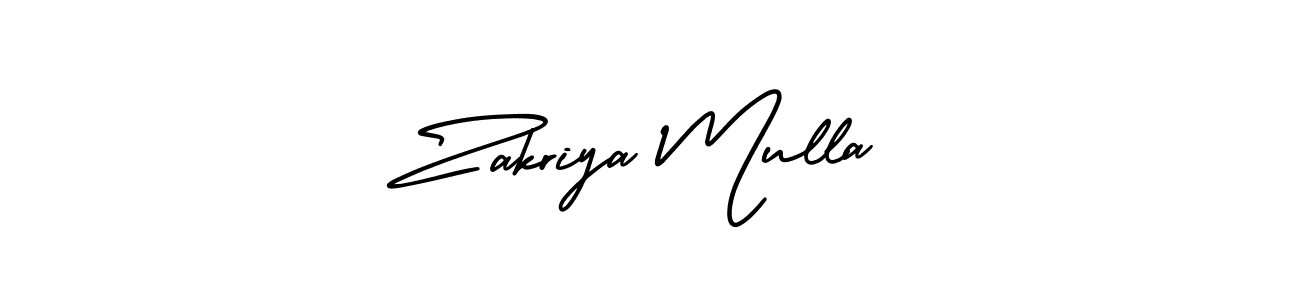 This is the best signature style for the Zakriya Mulla name. Also you like these signature font (AmerikaSignatureDemo-Regular). Mix name signature. Zakriya Mulla signature style 3 images and pictures png