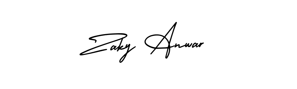 Here are the top 10 professional signature styles for the name Zaky Anwar. These are the best autograph styles you can use for your name. Zaky Anwar signature style 3 images and pictures png
