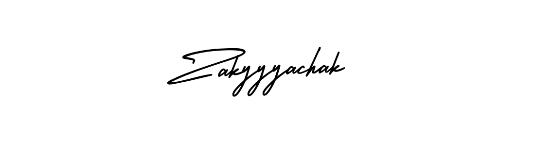 Zakyyyachak stylish signature style. Best Handwritten Sign (AmerikaSignatureDemo-Regular) for my name. Handwritten Signature Collection Ideas for my name Zakyyyachak. Zakyyyachak signature style 3 images and pictures png