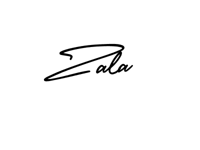 Create a beautiful signature design for name Zala. With this signature (AmerikaSignatureDemo-Regular) fonts, you can make a handwritten signature for free. Zala signature style 3 images and pictures png