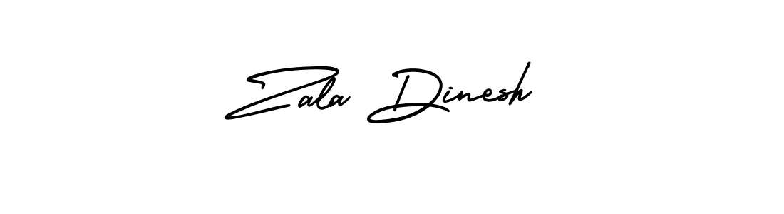Make a short Zala Dinesh signature style. Manage your documents anywhere anytime using AmerikaSignatureDemo-Regular. Create and add eSignatures, submit forms, share and send files easily. Zala Dinesh signature style 3 images and pictures png