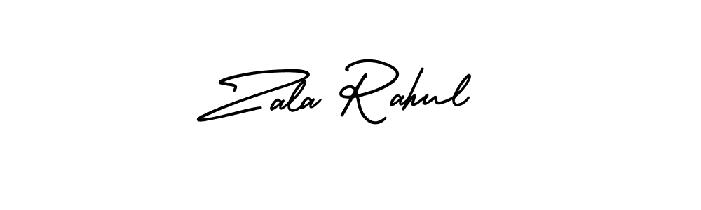 Create a beautiful signature design for name Zala Rahul. With this signature (AmerikaSignatureDemo-Regular) fonts, you can make a handwritten signature for free. Zala Rahul signature style 3 images and pictures png