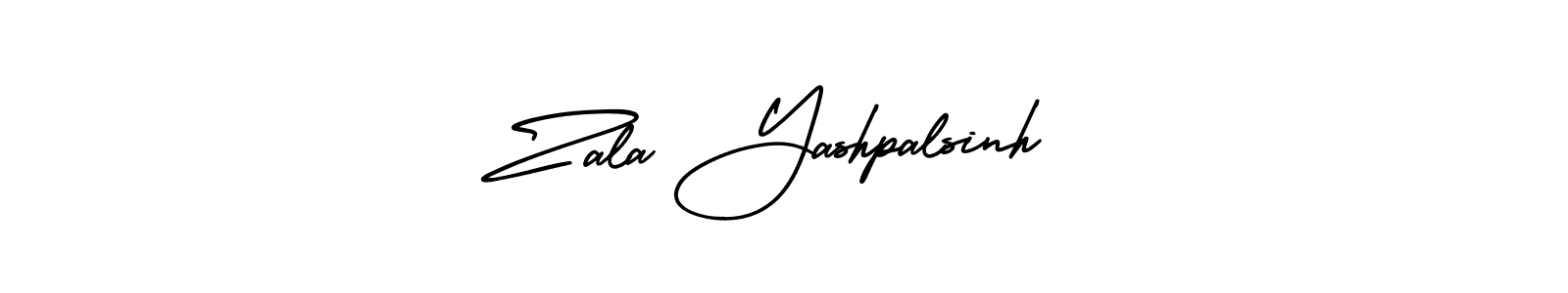 How to make Zala Yashpalsinh name signature. Use AmerikaSignatureDemo-Regular style for creating short signs online. This is the latest handwritten sign. Zala Yashpalsinh signature style 3 images and pictures png