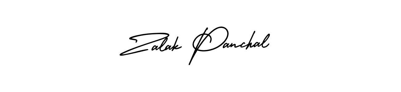Design your own signature with our free online signature maker. With this signature software, you can create a handwritten (AmerikaSignatureDemo-Regular) signature for name Zalak Panchal. Zalak Panchal signature style 3 images and pictures png