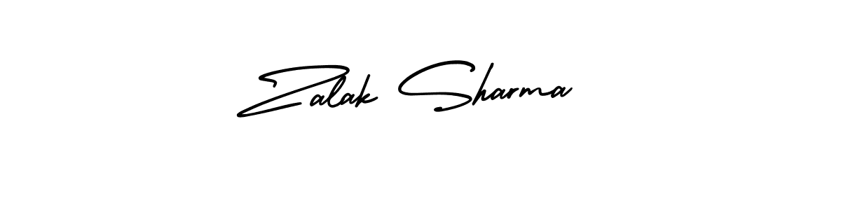 AmerikaSignatureDemo-Regular is a professional signature style that is perfect for those who want to add a touch of class to their signature. It is also a great choice for those who want to make their signature more unique. Get Zalak Sharma name to fancy signature for free. Zalak Sharma signature style 3 images and pictures png