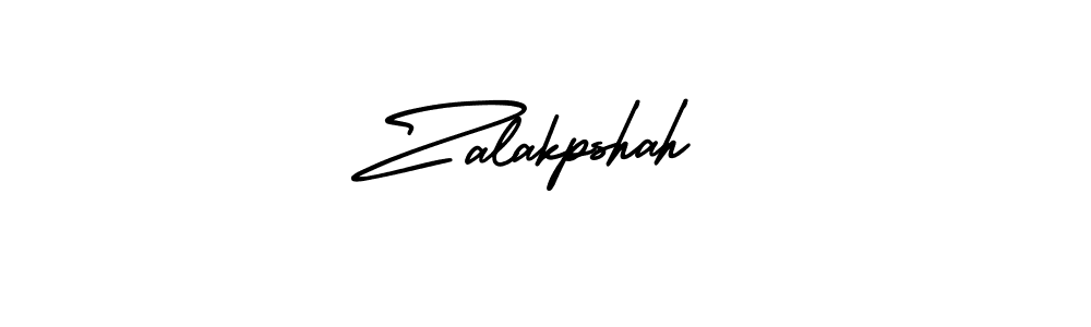 Use a signature maker to create a handwritten signature online. With this signature software, you can design (AmerikaSignatureDemo-Regular) your own signature for name Zalakpshah. Zalakpshah signature style 3 images and pictures png