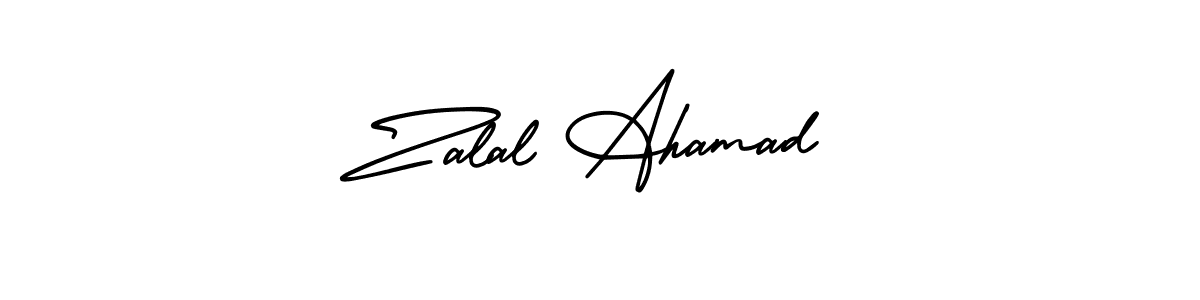 Create a beautiful signature design for name Zalal Ahamad. With this signature (AmerikaSignatureDemo-Regular) fonts, you can make a handwritten signature for free. Zalal Ahamad signature style 3 images and pictures png