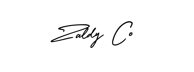 Make a beautiful signature design for name Zaldy Co. With this signature (AmerikaSignatureDemo-Regular) style, you can create a handwritten signature for free. Zaldy Co signature style 3 images and pictures png