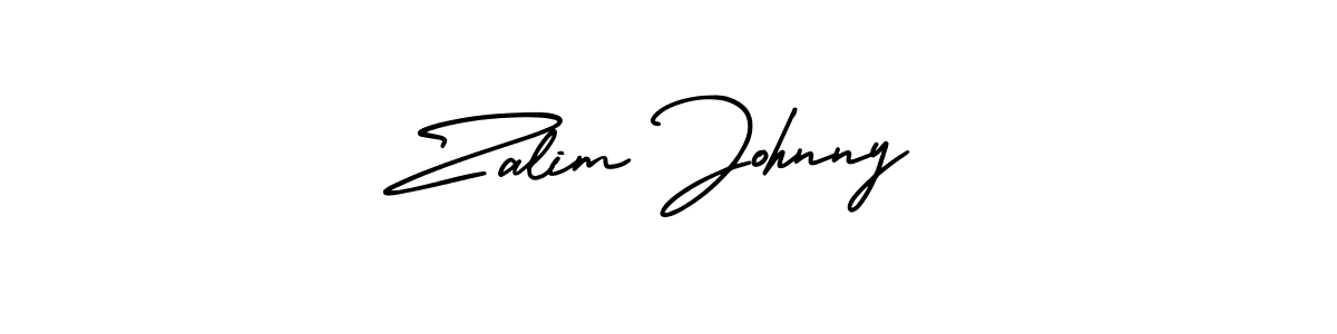 Similarly AmerikaSignatureDemo-Regular is the best handwritten signature design. Signature creator online .You can use it as an online autograph creator for name Zalim Johnny. Zalim Johnny signature style 3 images and pictures png
