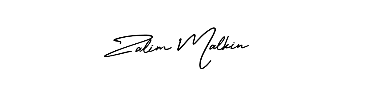 Use a signature maker to create a handwritten signature online. With this signature software, you can design (AmerikaSignatureDemo-Regular) your own signature for name Zalim Malkin. Zalim Malkin signature style 3 images and pictures png