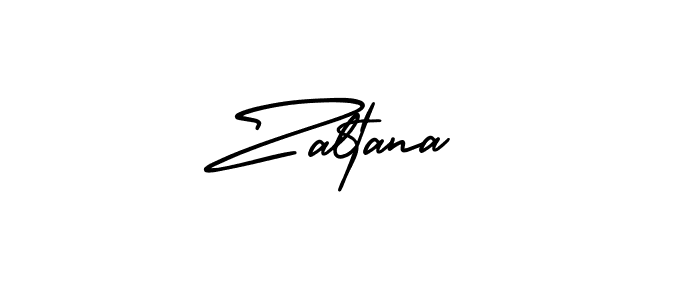 It looks lik you need a new signature style for name Zaltana. Design unique handwritten (AmerikaSignatureDemo-Regular) signature with our free signature maker in just a few clicks. Zaltana signature style 3 images and pictures png