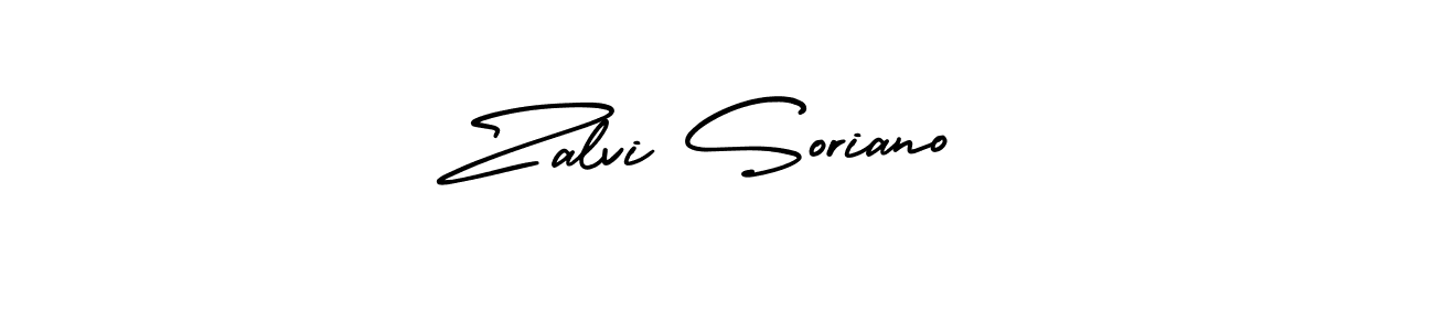 How to make Zalvi Soriano signature? AmerikaSignatureDemo-Regular is a professional autograph style. Create handwritten signature for Zalvi Soriano name. Zalvi Soriano signature style 3 images and pictures png