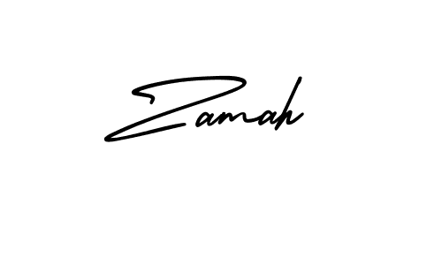 Also we have Zamah name is the best signature style. Create professional handwritten signature collection using AmerikaSignatureDemo-Regular autograph style. Zamah signature style 3 images and pictures png