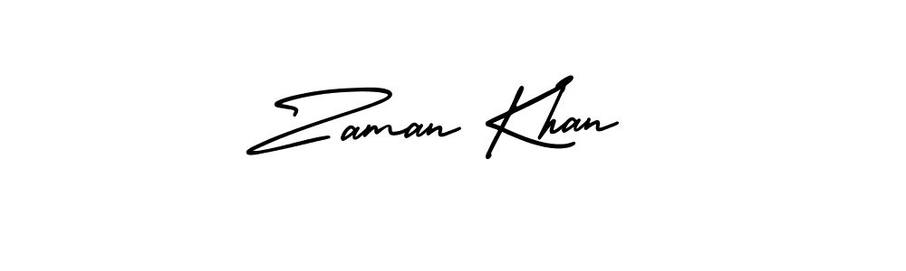 How to make Zaman Khan signature? AmerikaSignatureDemo-Regular is a professional autograph style. Create handwritten signature for Zaman Khan name. Zaman Khan signature style 3 images and pictures png