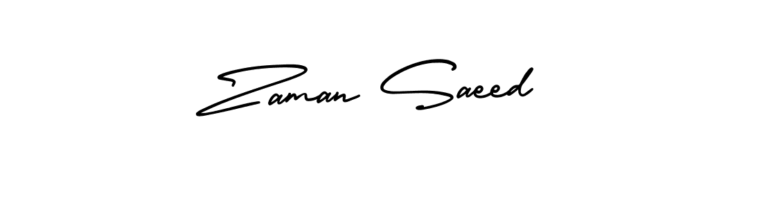 It looks lik you need a new signature style for name Zaman Saeed. Design unique handwritten (AmerikaSignatureDemo-Regular) signature with our free signature maker in just a few clicks. Zaman Saeed signature style 3 images and pictures png