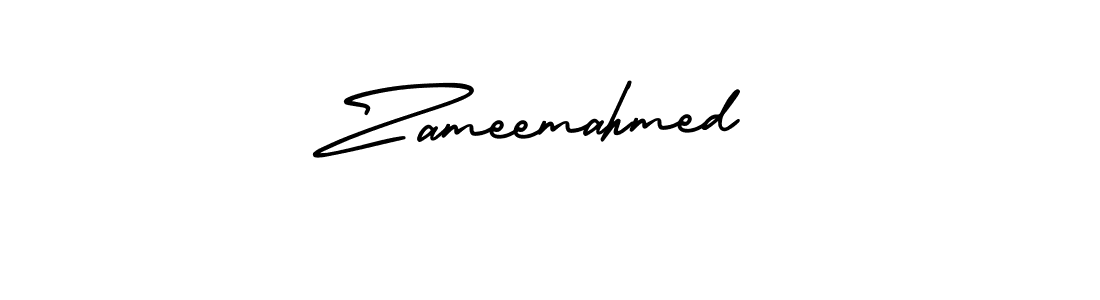 AmerikaSignatureDemo-Regular is a professional signature style that is perfect for those who want to add a touch of class to their signature. It is also a great choice for those who want to make their signature more unique. Get Zameemahmed name to fancy signature for free. Zameemahmed signature style 3 images and pictures png