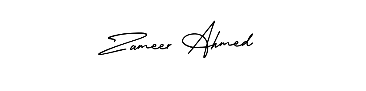 if you are searching for the best signature style for your name Zameer Ahmed. so please give up your signature search. here we have designed multiple signature styles  using AmerikaSignatureDemo-Regular. Zameer Ahmed signature style 3 images and pictures png
