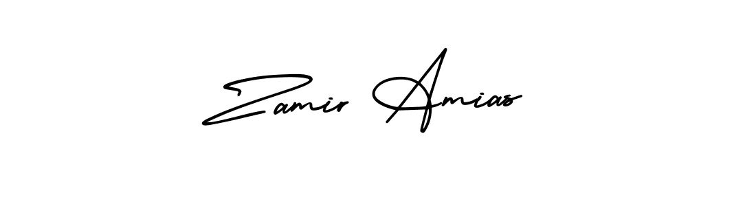 How to Draw Zamir Amias signature style? AmerikaSignatureDemo-Regular is a latest design signature styles for name Zamir Amias. Zamir Amias signature style 3 images and pictures png