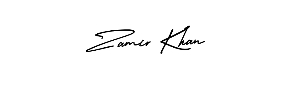 Make a beautiful signature design for name Zamir Khan. Use this online signature maker to create a handwritten signature for free. Zamir Khan signature style 3 images and pictures png