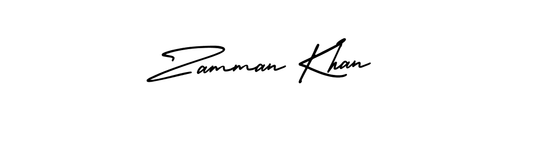 This is the best signature style for the Zamman Khan name. Also you like these signature font (AmerikaSignatureDemo-Regular). Mix name signature. Zamman Khan signature style 3 images and pictures png