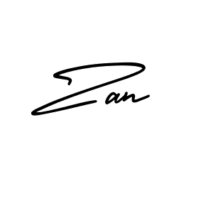 Also we have Zan name is the best signature style. Create professional handwritten signature collection using AmerikaSignatureDemo-Regular autograph style. Zan signature style 3 images and pictures png