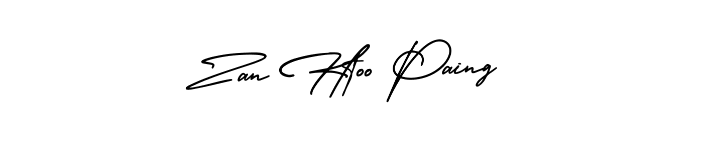 How to Draw Zan Htoo Paing signature style? AmerikaSignatureDemo-Regular is a latest design signature styles for name Zan Htoo Paing. Zan Htoo Paing signature style 3 images and pictures png
