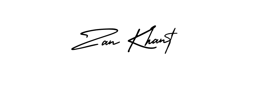 How to Draw Zan Khant signature style? AmerikaSignatureDemo-Regular is a latest design signature styles for name Zan Khant. Zan Khant signature style 3 images and pictures png