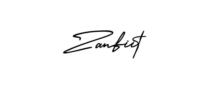 Also we have Zanfiit name is the best signature style. Create professional handwritten signature collection using AmerikaSignatureDemo-Regular autograph style. Zanfiit signature style 3 images and pictures png