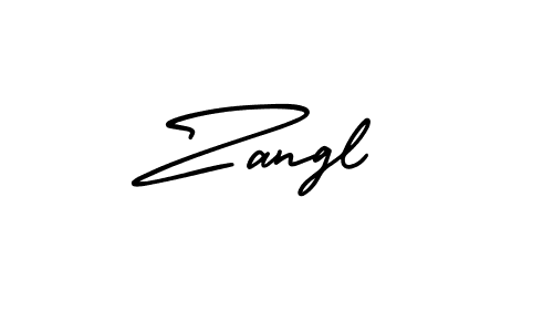 Create a beautiful signature design for name Zangl. With this signature (AmerikaSignatureDemo-Regular) fonts, you can make a handwritten signature for free. Zangl signature style 3 images and pictures png