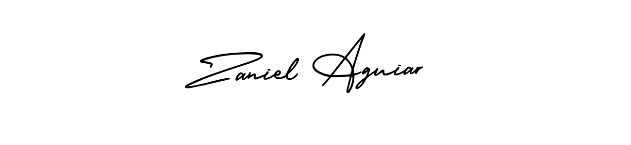 You can use this online signature creator to create a handwritten signature for the name Zaniel Aguiar. This is the best online autograph maker. Zaniel Aguiar signature style 3 images and pictures png