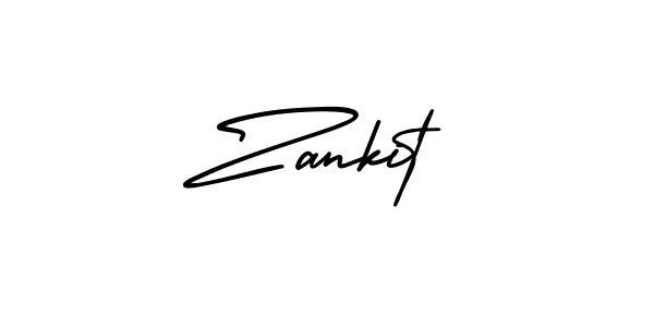 Make a beautiful signature design for name Zankit. With this signature (AmerikaSignatureDemo-Regular) style, you can create a handwritten signature for free. Zankit signature style 3 images and pictures png