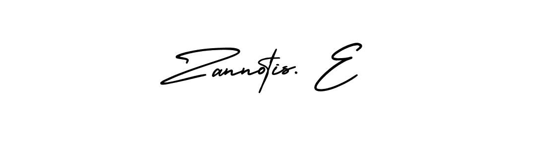 Also we have Zannotis. E name is the best signature style. Create professional handwritten signature collection using AmerikaSignatureDemo-Regular autograph style. Zannotis. E signature style 3 images and pictures png