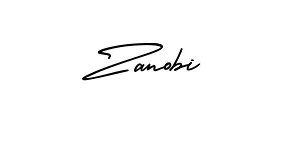 How to make Zanobi signature? AmerikaSignatureDemo-Regular is a professional autograph style. Create handwritten signature for Zanobi name. Zanobi signature style 3 images and pictures png