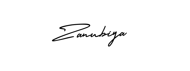 Make a short Zanubiya signature style. Manage your documents anywhere anytime using AmerikaSignatureDemo-Regular. Create and add eSignatures, submit forms, share and send files easily. Zanubiya signature style 3 images and pictures png