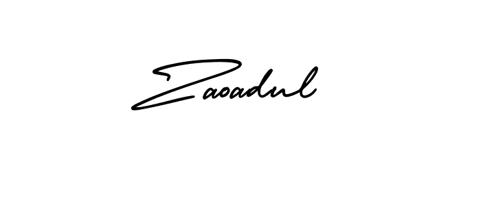 Make a beautiful signature design for name Zaoadul. Use this online signature maker to create a handwritten signature for free. Zaoadul signature style 3 images and pictures png