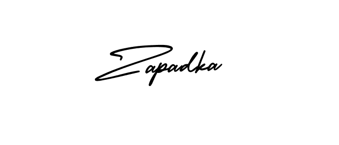 Make a beautiful signature design for name Zapadka. With this signature (AmerikaSignatureDemo-Regular) style, you can create a handwritten signature for free. Zapadka signature style 3 images and pictures png