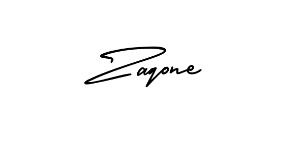 Design your own signature with our free online signature maker. With this signature software, you can create a handwritten (AmerikaSignatureDemo-Regular) signature for name Zaqone. Zaqone signature style 3 images and pictures png