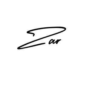 Make a beautiful signature design for name Zar. With this signature (AmerikaSignatureDemo-Regular) style, you can create a handwritten signature for free. Zar signature style 3 images and pictures png