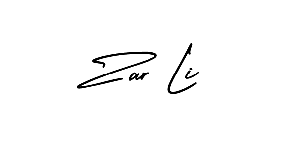 Make a beautiful signature design for name Zar Li. Use this online signature maker to create a handwritten signature for free. Zar Li signature style 3 images and pictures png