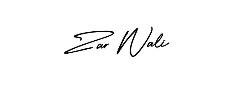 if you are searching for the best signature style for your name Zar Wali. so please give up your signature search. here we have designed multiple signature styles  using AmerikaSignatureDemo-Regular. Zar Wali signature style 3 images and pictures png