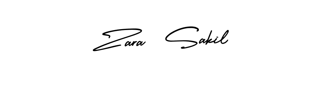 You can use this online signature creator to create a handwritten signature for the name Zara  Sakil. This is the best online autograph maker. Zara  Sakil signature style 3 images and pictures png