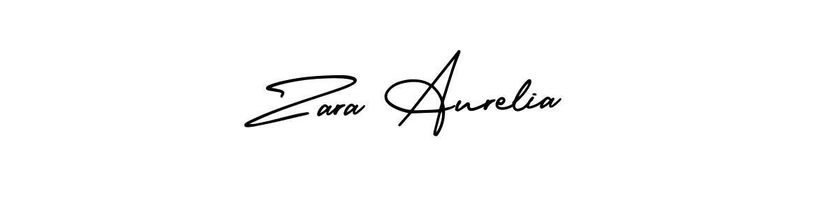 Design your own signature with our free online signature maker. With this signature software, you can create a handwritten (AmerikaSignatureDemo-Regular) signature for name Zara Aurelia. Zara Aurelia signature style 3 images and pictures png