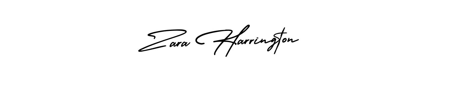 Use a signature maker to create a handwritten signature online. With this signature software, you can design (AmerikaSignatureDemo-Regular) your own signature for name Zara Harrington. Zara Harrington signature style 3 images and pictures png